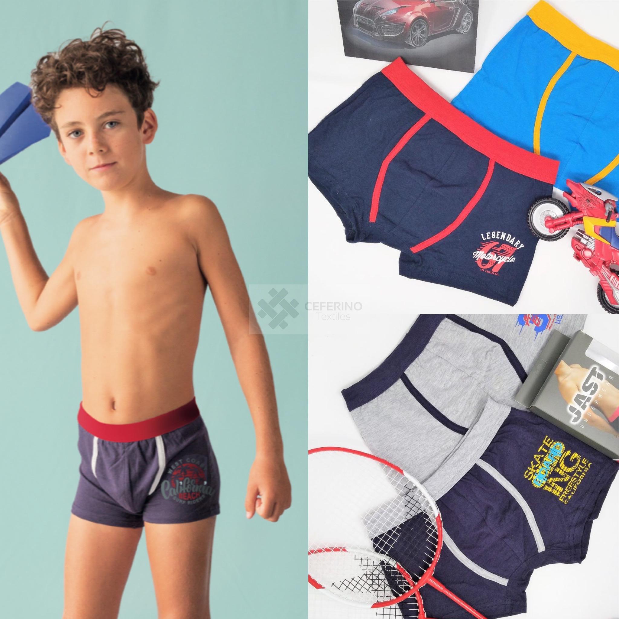 Pack 2und Boxer fondo color niño 2 - 16 JAST 478.