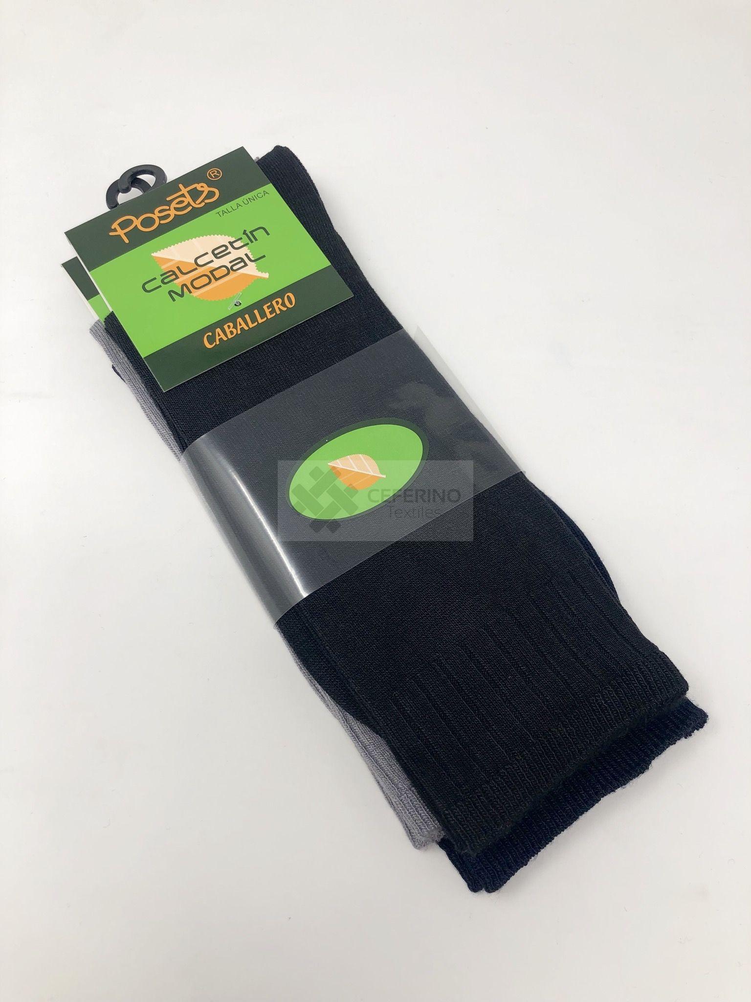 Packs de 12 calcetines de caballero modal Posets 340.