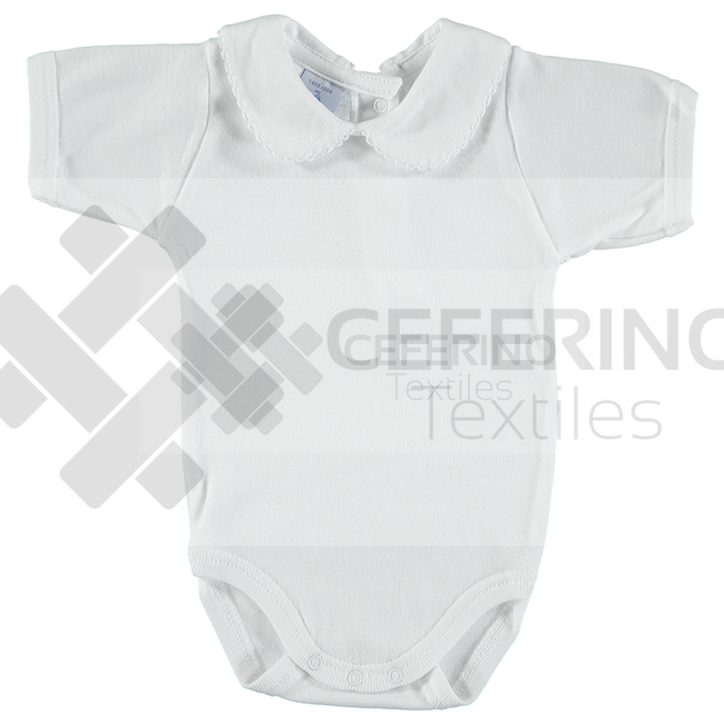 Body bebe manga corta cuello bebe 1-36 Babidu 1192. - Imagen 2