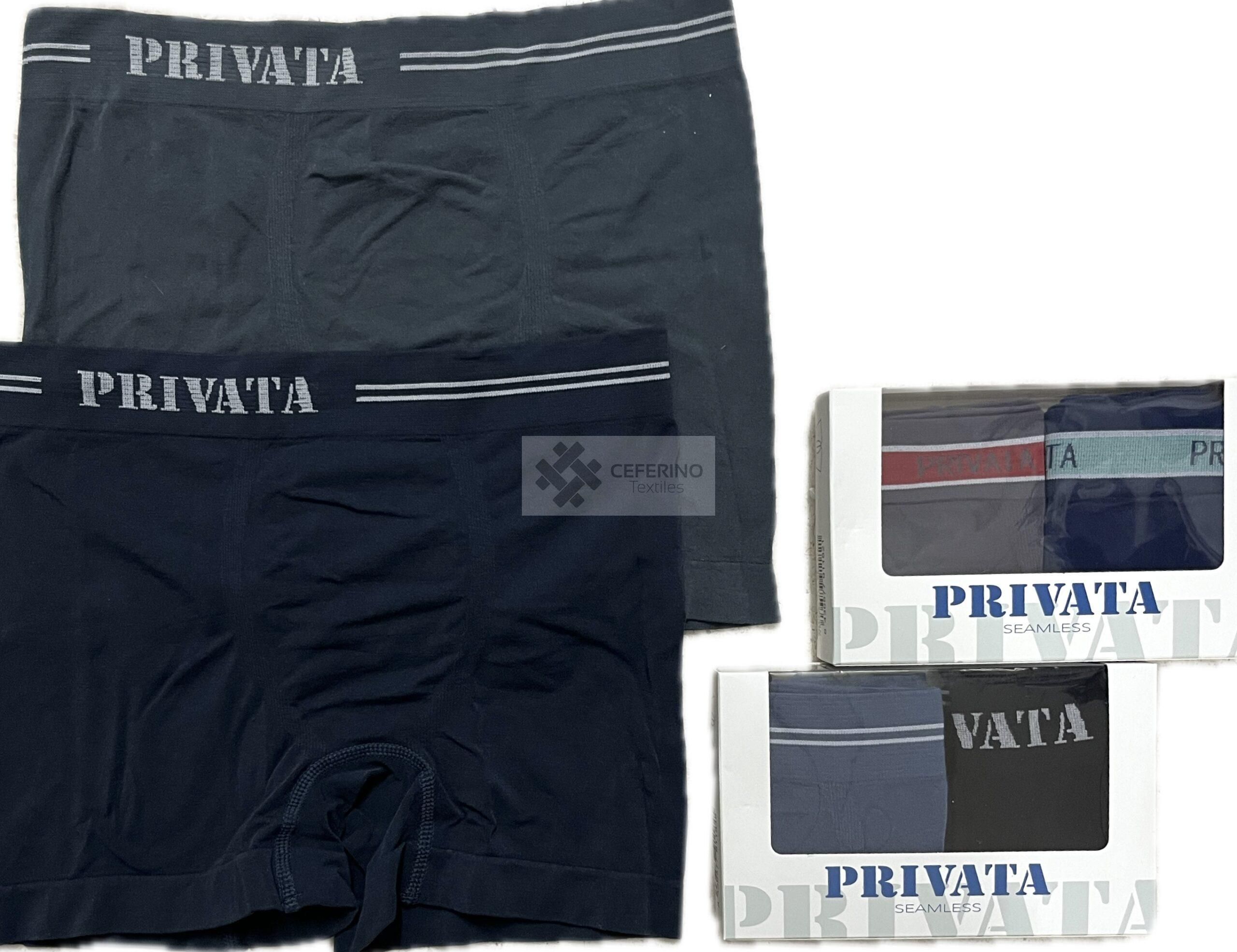 Pack 2 Bóxer algodón sin costuras PRIVATA PV300 M a 3XL. - Imagen 2