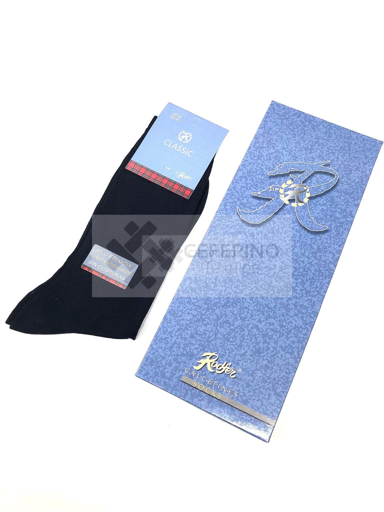 Pack de 6 calcetines caballero hilo de Escocia Rodfer 3000.
