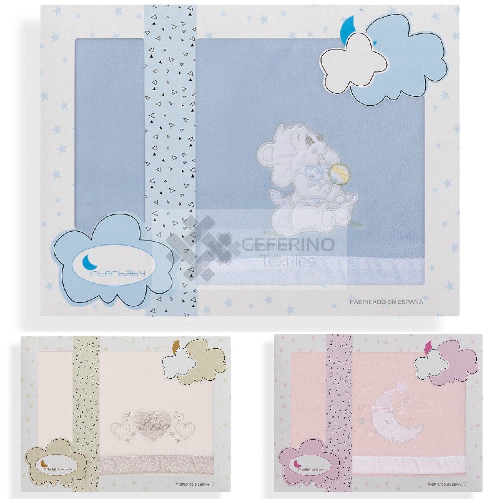 Tripitico mini cuna de coralina Interbaby fondo color.
