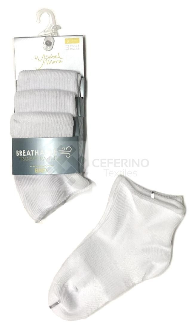 Pack de 3 Calcetines tobilleros bebe Ysabel Mora 52562.