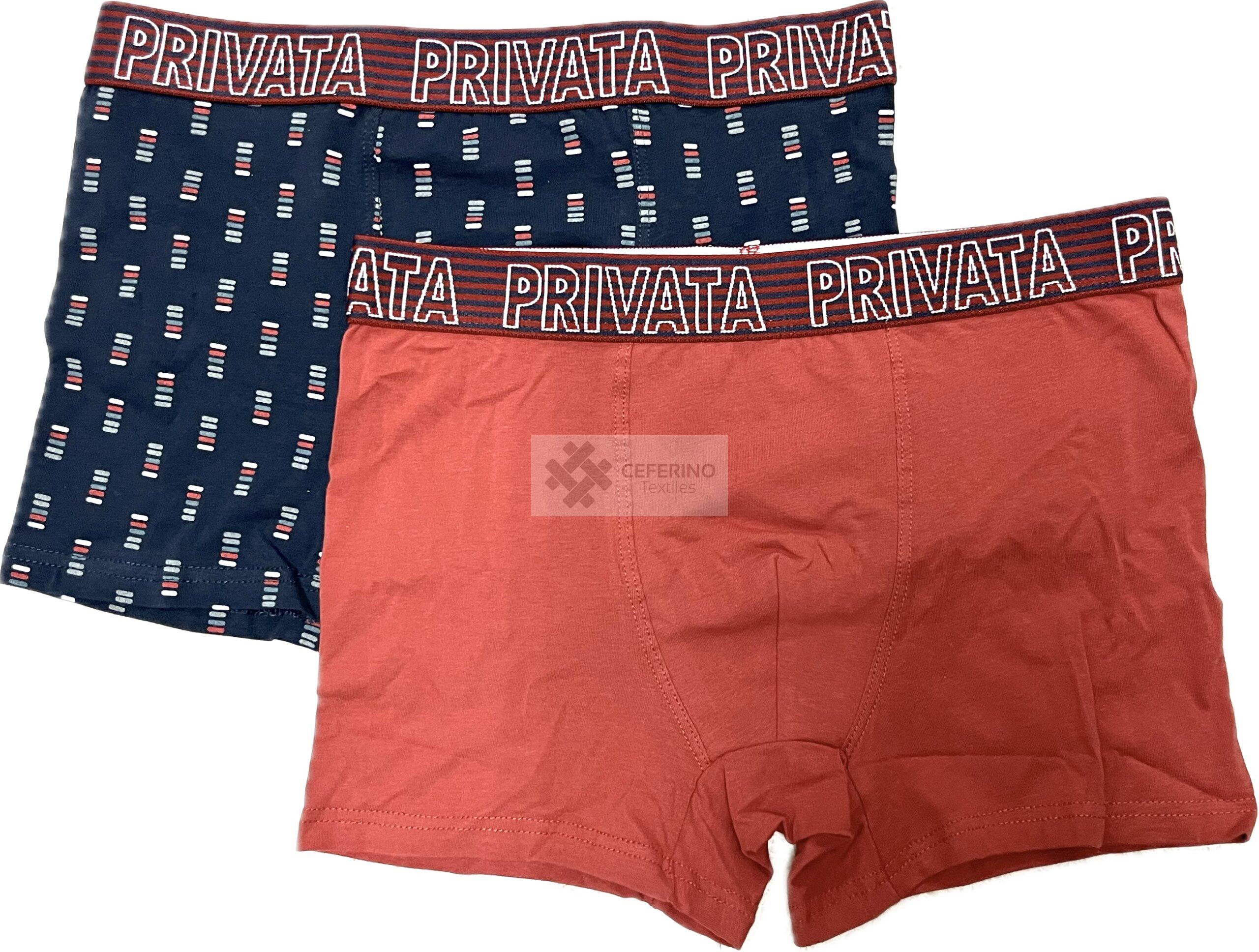 Pack 2 Bóxer algodón PRIVATA PV S a 3XL.