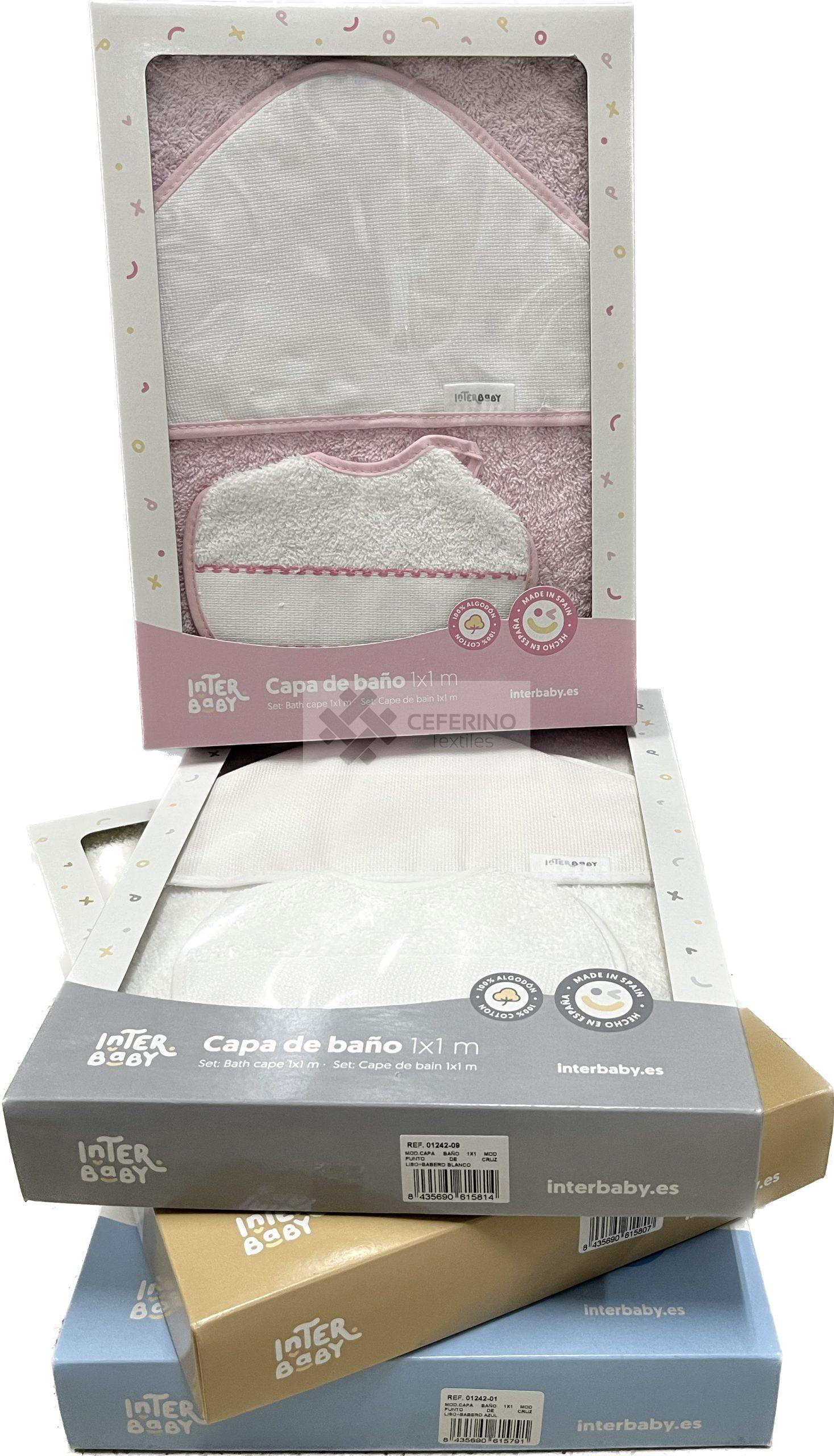 Capa de baño y babero para bordar 1 x 1 Interbaby 1242.