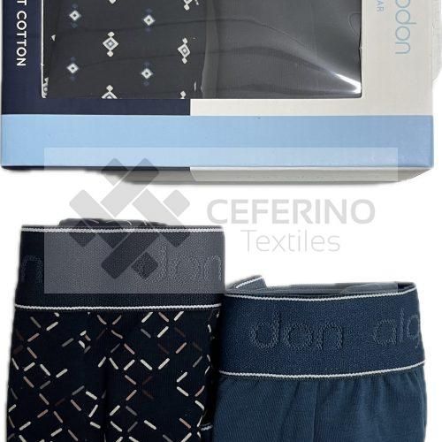 Alternative view of Pack 2 Slips algodón con goma S-XXL Don Algodón Pack estampado.