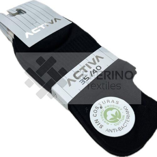 Pack de 12 calcetines tobilleros cortos unisex 35-45 Activa 40.
