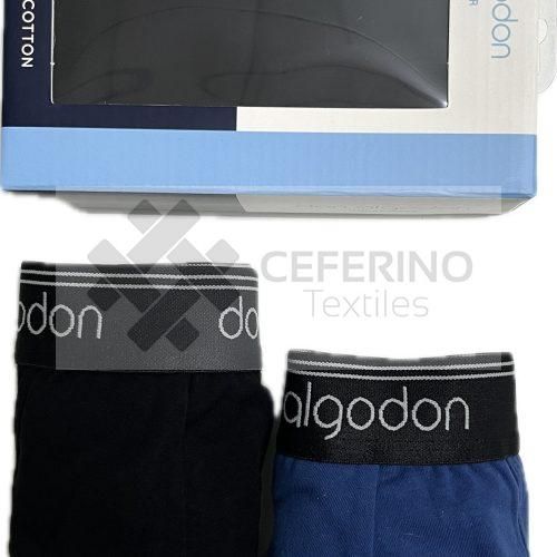 Alternative view of Pack 2 Slips algodón con goma S-XXL Don Algodón Pack liso.