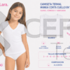 Camiseta interior termal niña manga corta algodón 2-16 Lara 8600.