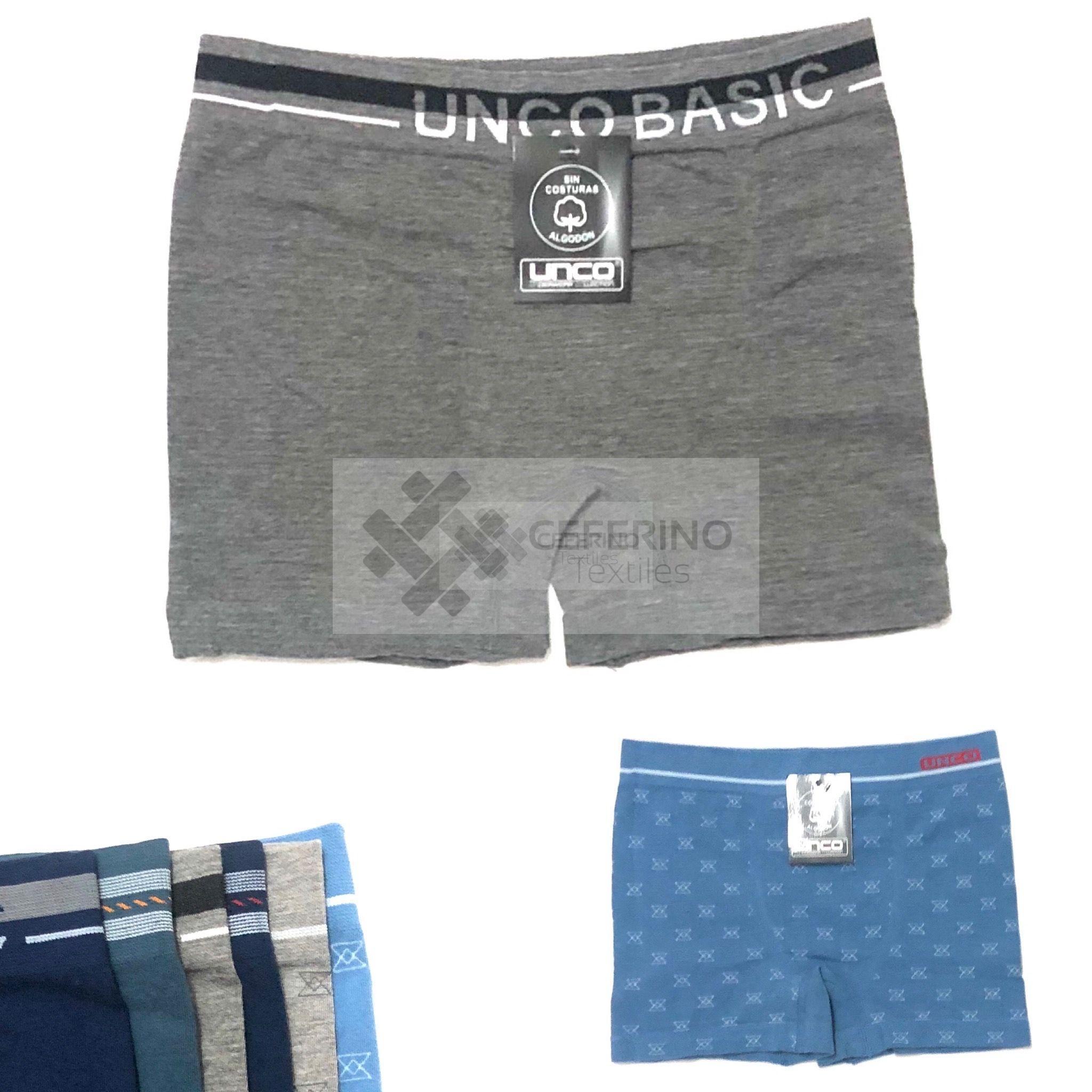 Pack 12 Boxer algodón sin costuras UNCO 1/10462 S a XXXL