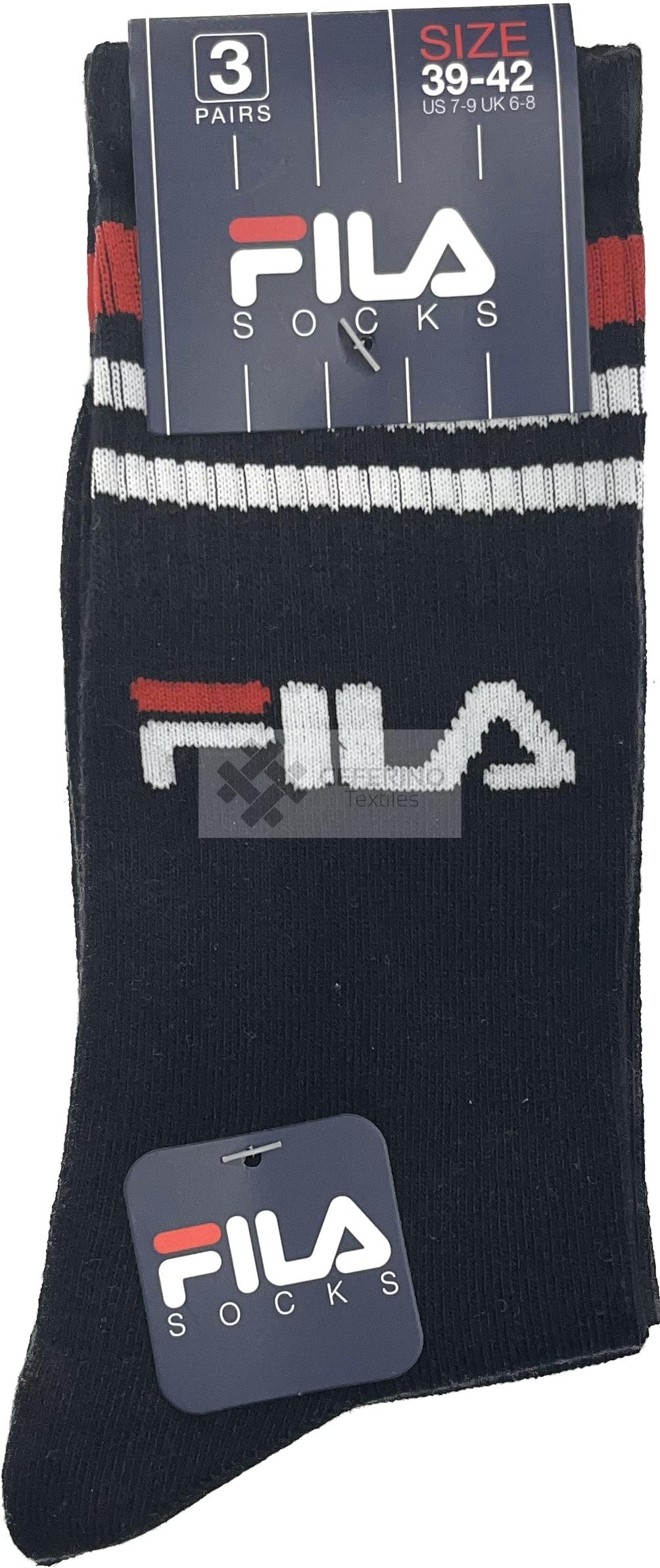 Pack 3 Calcetines algodón fino unisex Fila 9090. - Imagen 2
