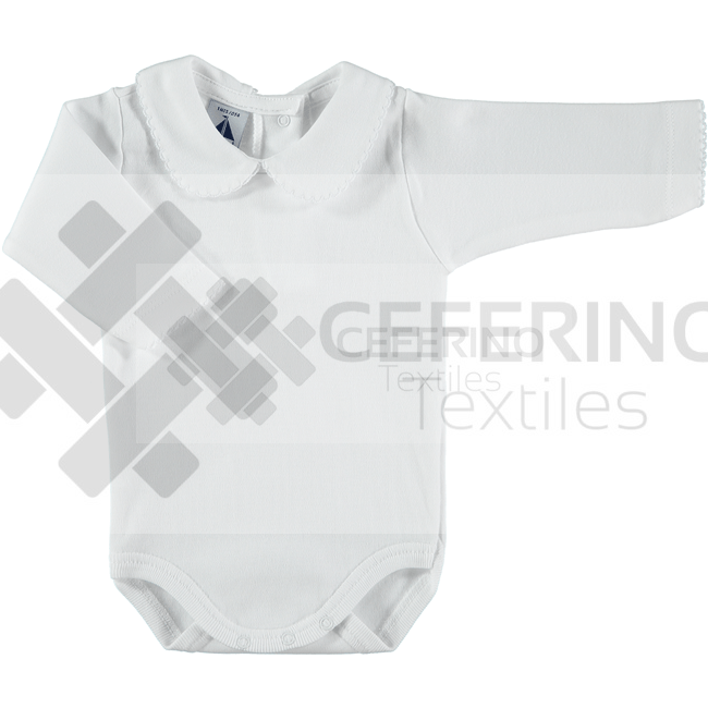 Body bebe manga larga cuello bebe 1-36 Babidu 1190. - Imagen 3