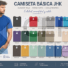 Camiseta manga corta adulto XS - XXL  JHK TSRA190.
