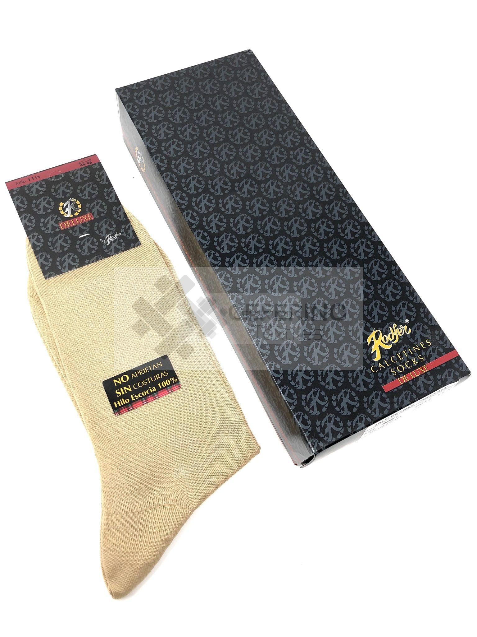 Pack 6 Calcetines caballero hilo Escocia Deluxe 100% algodón Rodfer 9000.