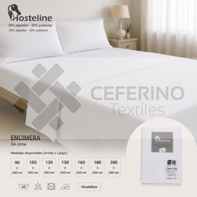 Encimera Hostelería de tela para cama Hosteline 90 - 200 cm.
