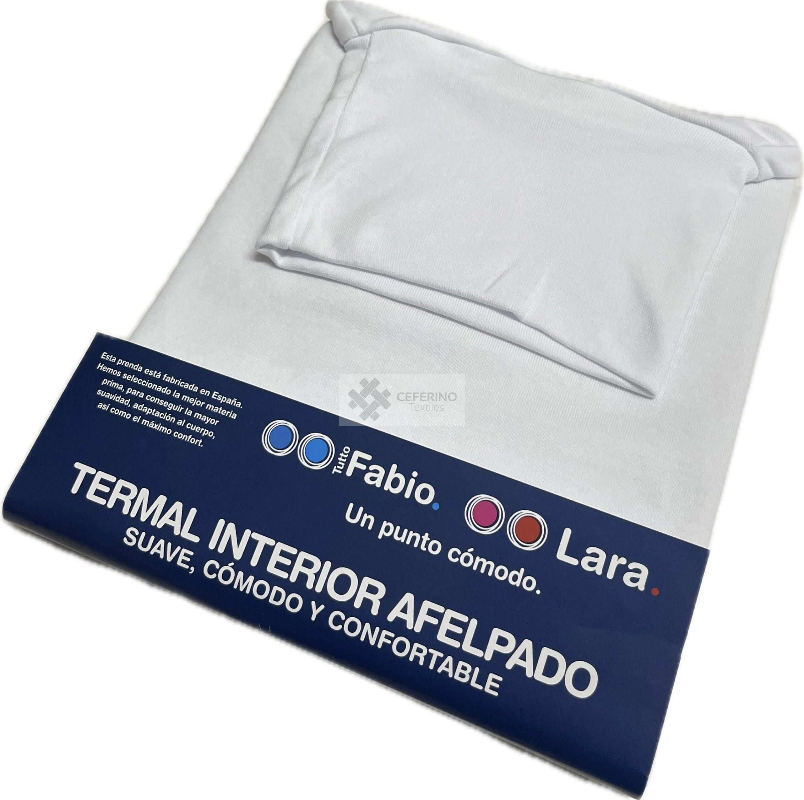 Jersey unisex cuello cisne algodón BLANCO Fabio 9245B.