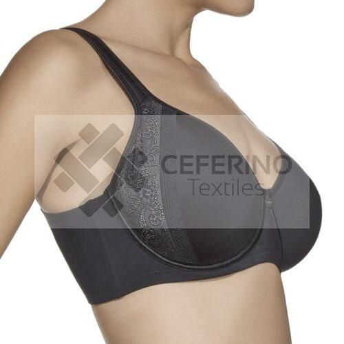 Sujetador con aros y rellene y tul copa Spacer 90 - 125 Selene Mía C.