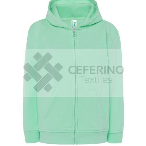 Alternative view of Sudadera manga larga afelpada abierta capucha 1/2 a 12/14 JHK SWRHOOD.