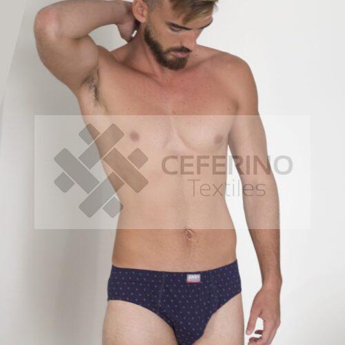 Slips caballero JAST 304 estampado color Pack 3 und.