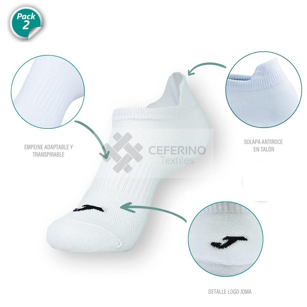 Pack 2 Calcetín tobillero corto invisible con lengüeta 39 - 46 Joma Sport JS201810I. - Imagen 2