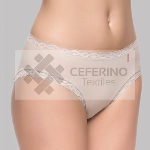 Braga bikini algodón y puntilla M - L Naiara 239.