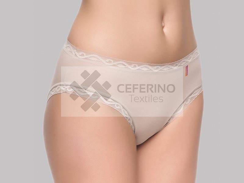 Braga bikini algodón y puntilla M - L Naiara 239.