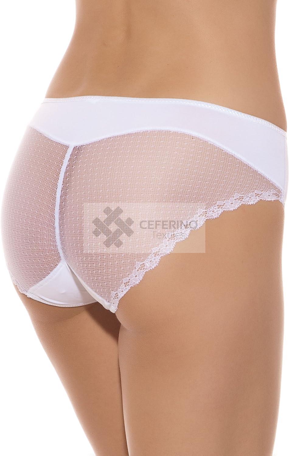 Braga midi de encaje efecto tanga M -XL Pierre Cardín 4401.